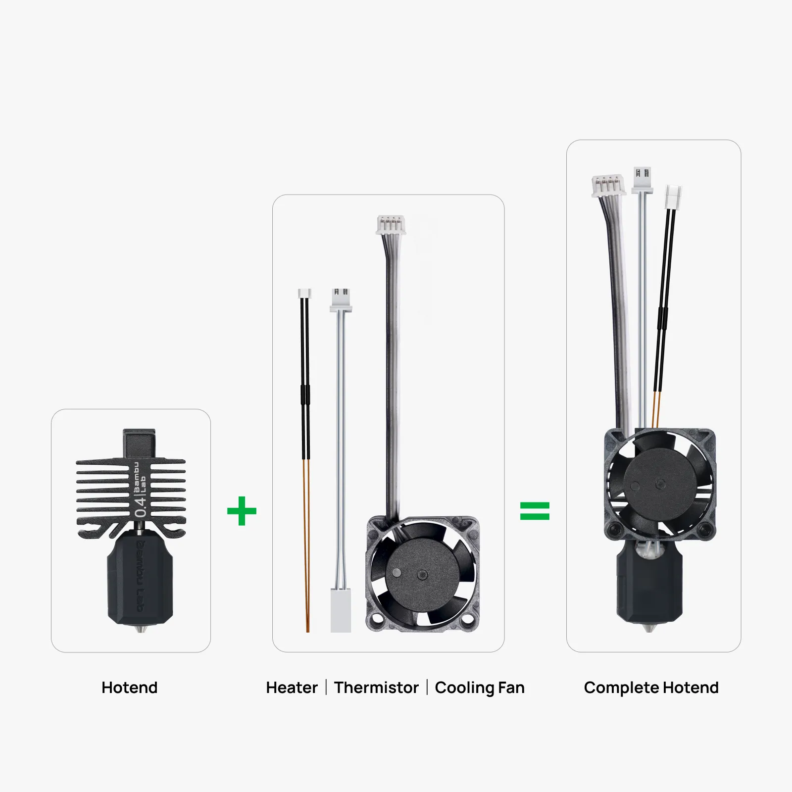 Bambu Complete Hotend Assembly - X1 Series 0.4